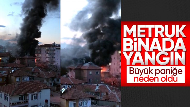 Kırıkkale’de Bir Binada Çıkan Yangın Paniğe Neden Oldu