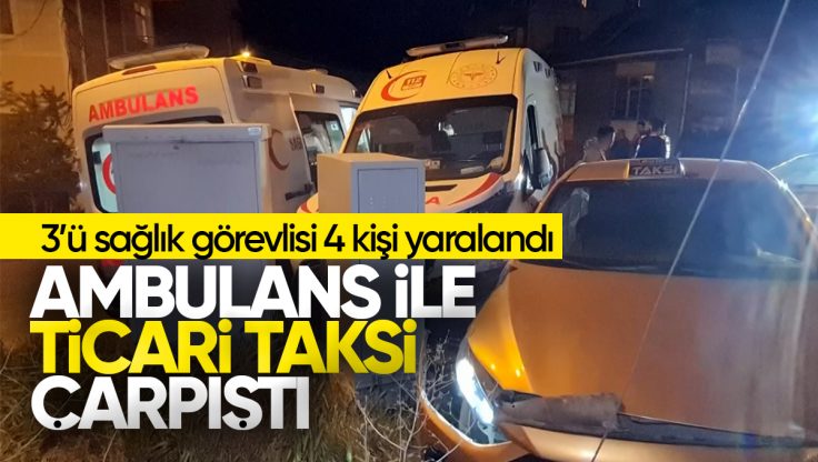 Kırıkkale’de Ambulans İle Ticari Taksi Çarpıştı, 3’ü Sağlık Görevlisi 4 Kişi Yaralandı