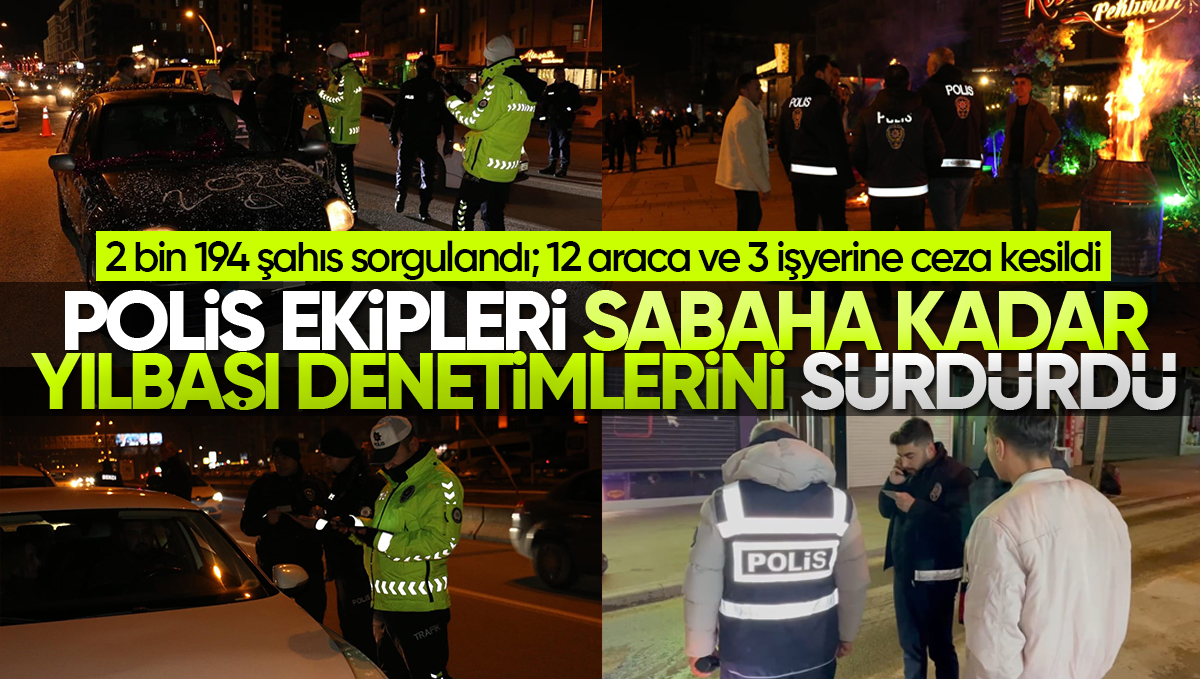 Kırıkkale’de Yılbaşı Denetimleri: 2 Bin 194 Şahıs ve 450 Araç Sorgulandı