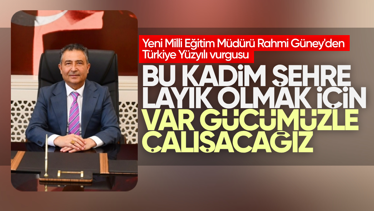 Yeni Kırıkkale Milli Eğitim Müdürü Rahmi Güney, Görevine Başladı
