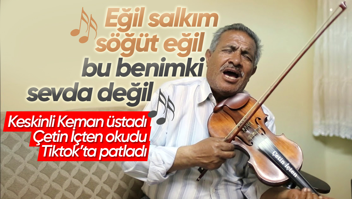 Kırıkkale Keskin’li Sanatçı Çetin İçten’in Okuduğu Şarkı Tiktok’ta Fenomen Oldu