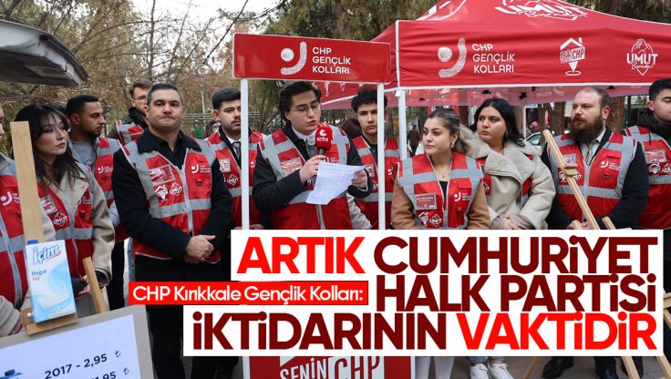 CHP Kırıkkale Gençlik Kolları’ndan ‘Senin Yerin CHP’ Çağrısı: ‘Artık İktidar Zamanı’
