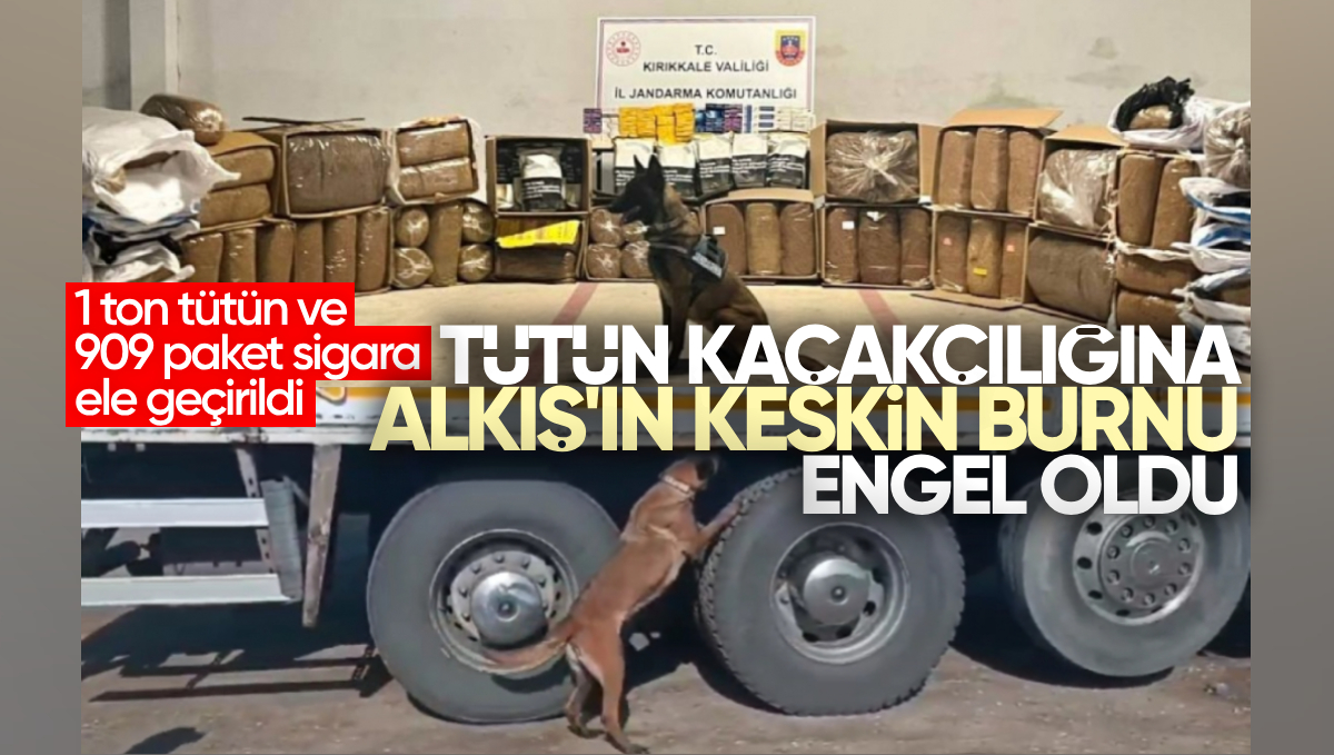 Kırıkkale’de Kaçak Tütün Operasyonu: 1 Ton Tütün ve 909 Paket Sigara Ele Geçirildi