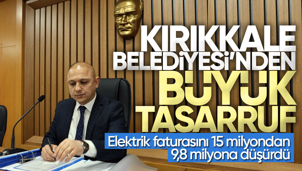 Kırıkkale Belediyesi Elektrik Faturasını 15 Milyondan 9,8 Milyona Düşürdü!