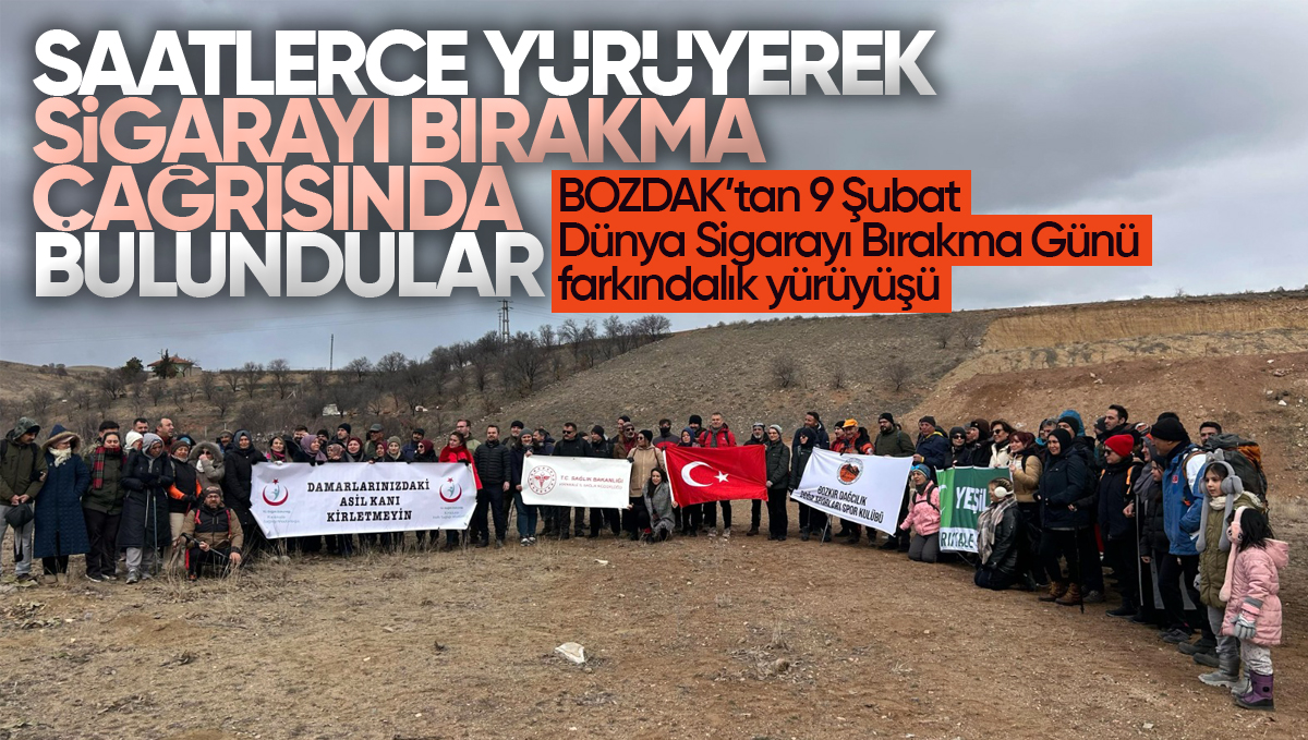 Kırıkkale’de 9 Şubat Dünya Sigarayı Bırakma Günü İçin Doğa Yürüyüşü Düzenlendi