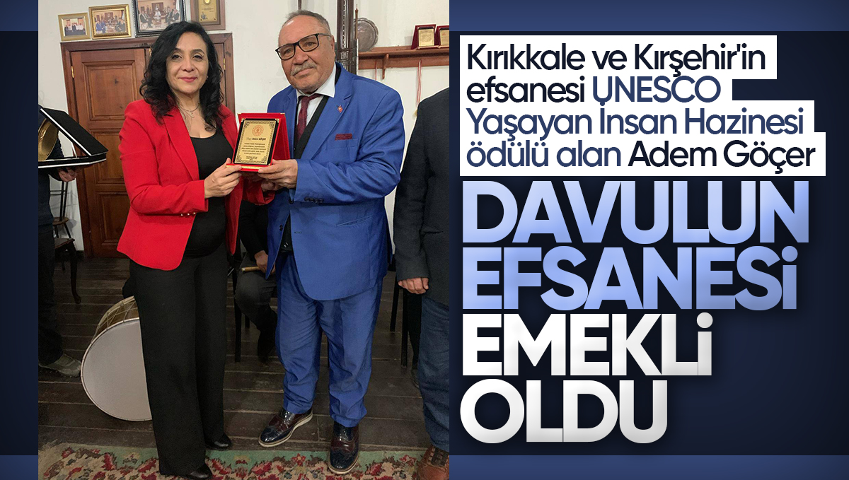 Kırıkkale ve Kırşehir’in Meşhur Davul Ustası Adem Göçer Emekli Oldu