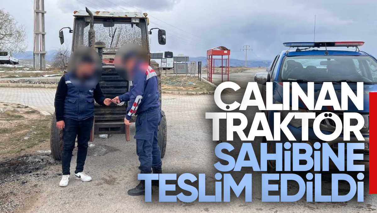 Kırıkkale’de Çalınan Traktör Jandarma Ekipleri Tarafından Sahibine Teslim Edildi