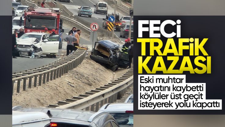 Kırıkkale’de Eski Muhtar Trafik Kazasında Hayatını Kaybetti, Köylüler Yolu Kapatarak Üst Geçit İstedi