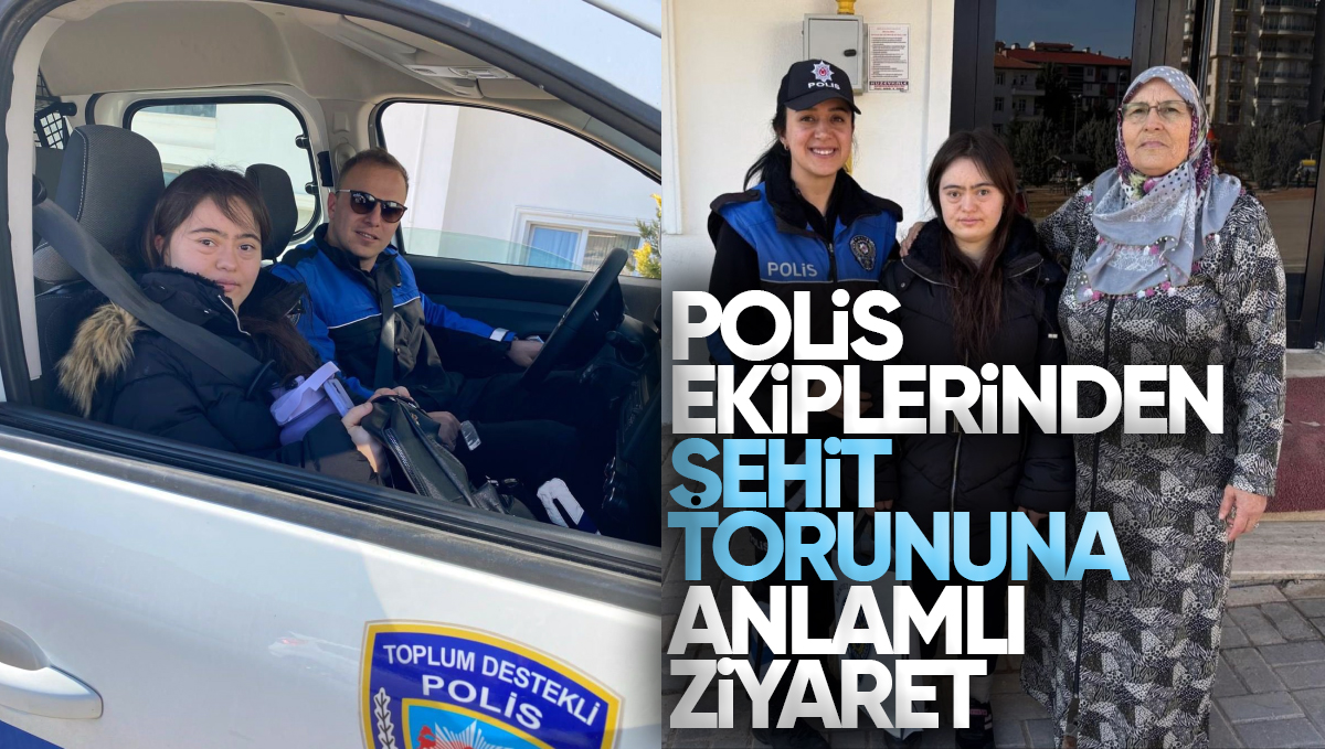 Kırıkkale’de Polis Ekiplerinden Şehit Torununa Anlamlı Ziyaret