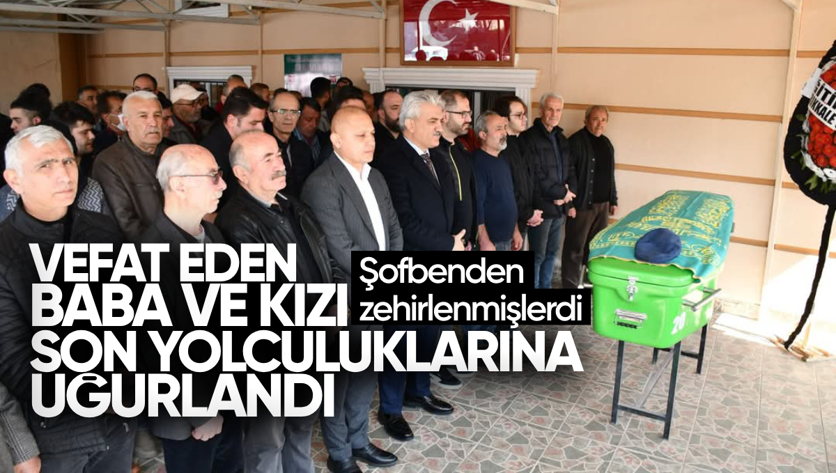 Kırıkkale’de Şofben Zehirlenmesi Sonucu Vefat Eden Baba ve Kızı Son Yolculuğuna Uğurlandı