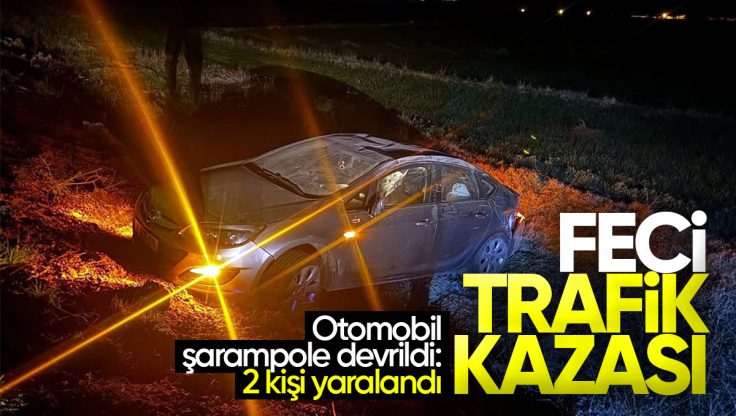 Kırıkkale’de Otomobil Şarampole Devrildi: 2 Yaralı