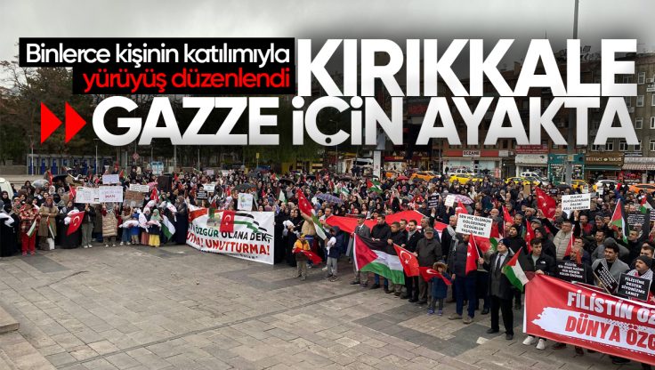 Kırıkkale Gazze İçin Ayakta: Cumhuriyet Meydanı’na Akın Ettiler
