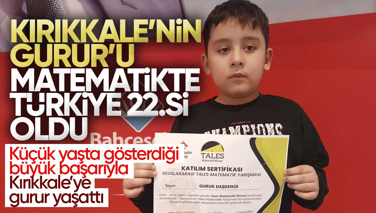 Kırıkkaleli Minik Dahiden Uluslararası Başarı: Türkiye 21.si Oldu!