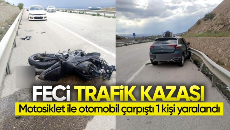 Kırıkkale’de Motosiklet ile Otomobil Çarpıştı: 1 Kişi Yaralandı