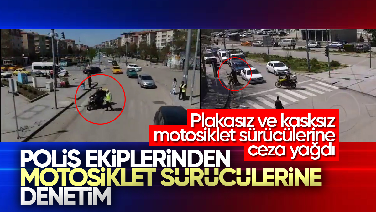 Kırıkkale’de Plakasız ve Kasksız Motosiklet Sürücülerine Ceza Yağdı