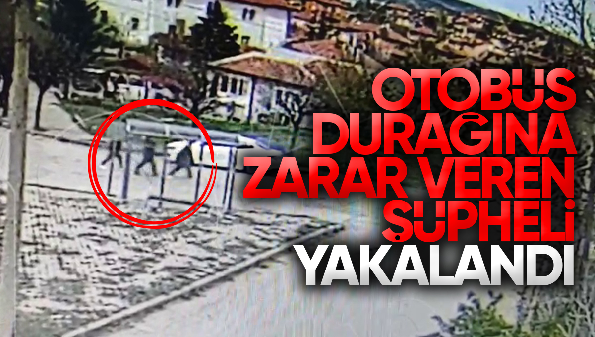 Kırıkkale’de Otobüs Durağına Zarar Veren Şüpheli Yakalandı