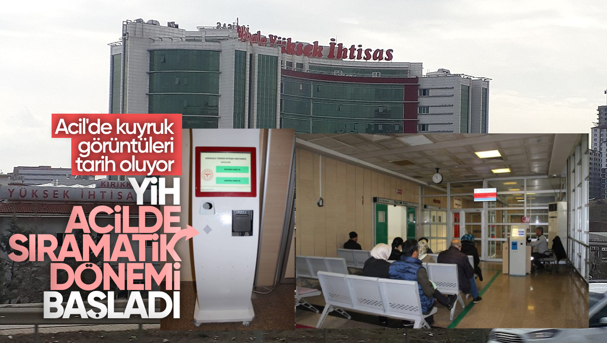 Kırıkkale Yüksek İhtisas Hastanesi’nde Acil Serviste Sıramatik Dönemi Başladı