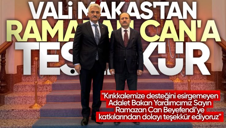 Kırıkkale Valisi Mehmet Makas’tan Adalet Bakan Yardımcısı Ramazan Can’a Atatürk Ortaokulu’nun Yapımı İçin Teşekkür