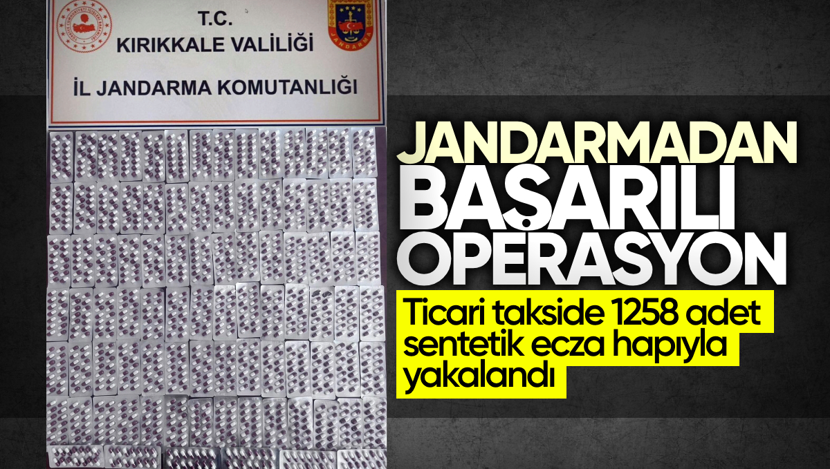 Kırıkkale’de Uyuşturucu Operasyonu: Ticari Takside 1258 Sentetik Ecza Hapıyla Yakalandı