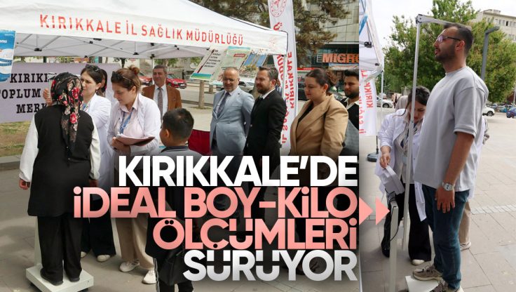 Kırıkkale’de Vatandaşlara Ücretsiz Boy-Kilo Ölçümü ve Sağlıklı Yaşam Önerileri