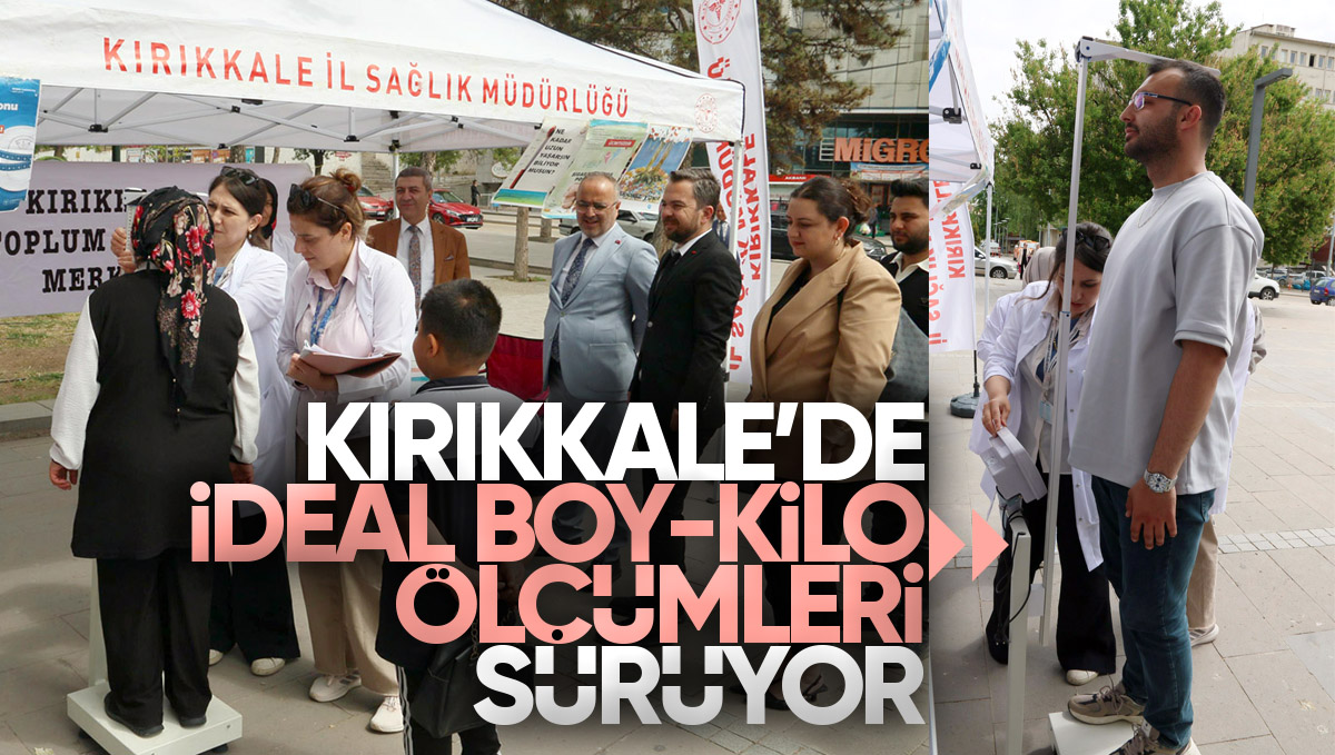 Kırıkkale’de Vatandaşlara Ücretsiz Boy-Kilo Ölçümü ve Sağlıklı Yaşam Önerileri