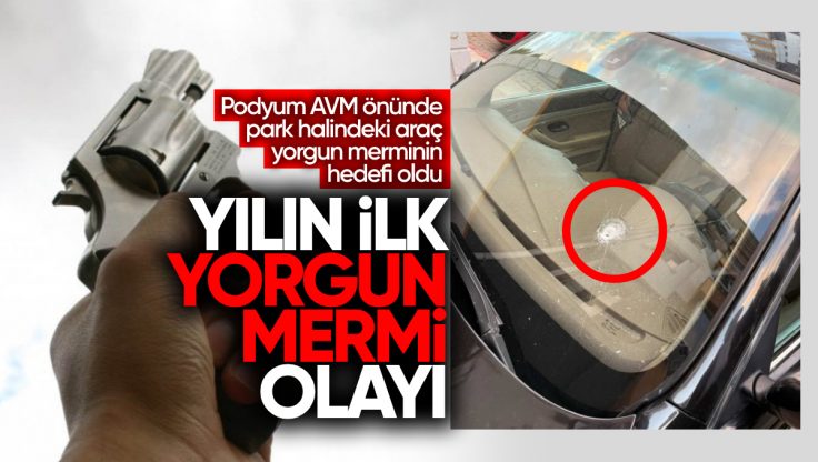 Kırıkkale’de Yılın İlk Yorgun Mermisi Araçta Hasara Yol Açtı