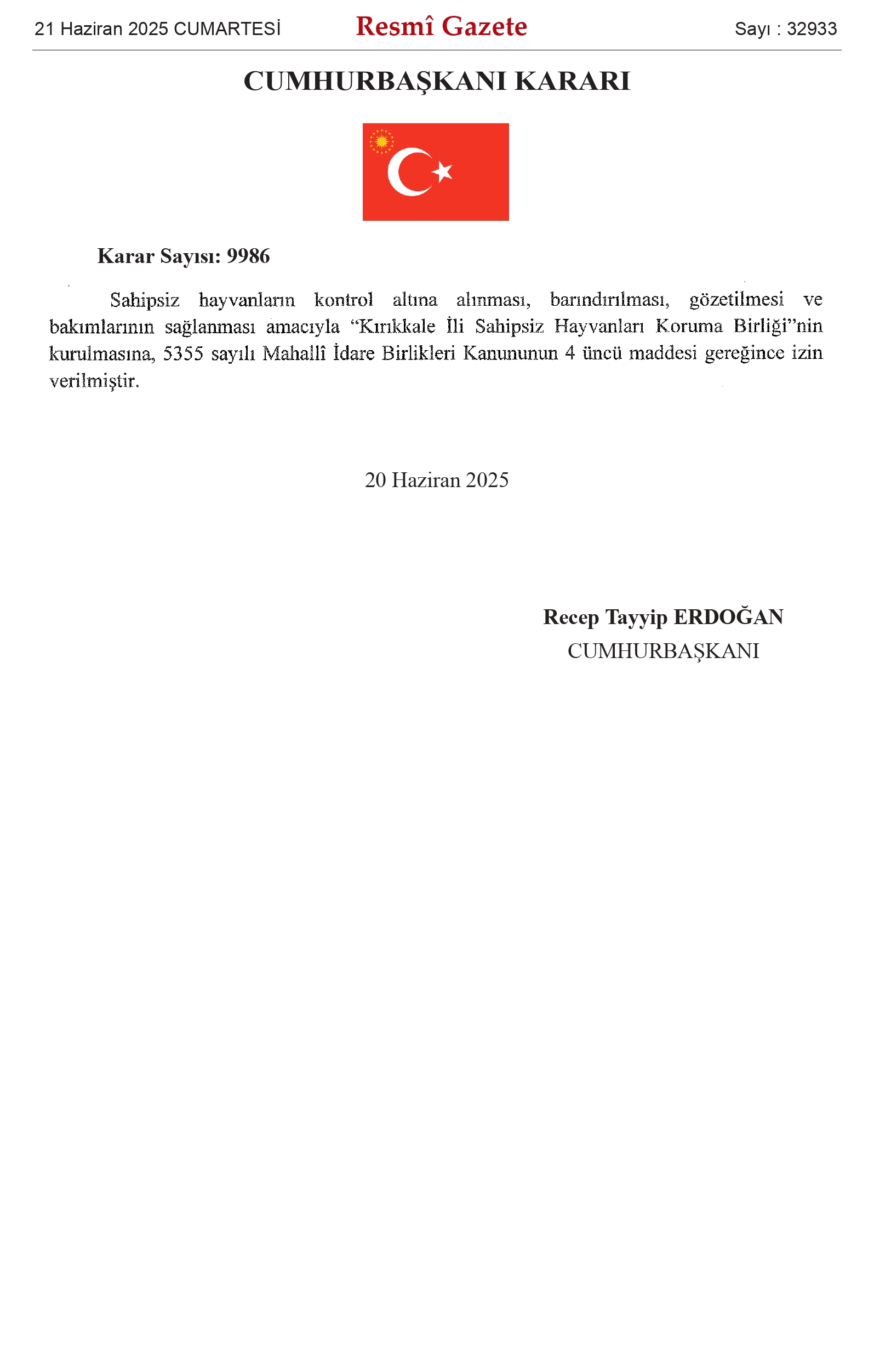 Kırıkkale'de Sahipsiz Hayvanları Koruma Birliği Kurulacak 1 1