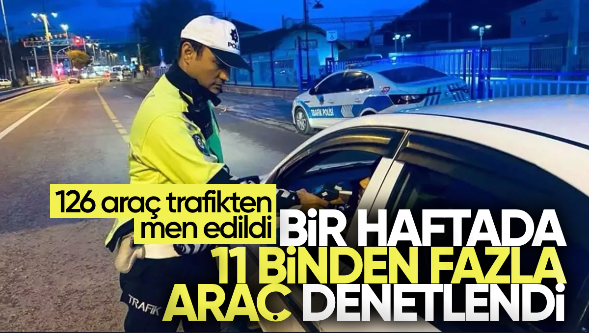 Kırıkkale’de Bir Haftada 11 Bini Aşkın Araç Denetlendi: 126 Araç Trafikten Men Edildi