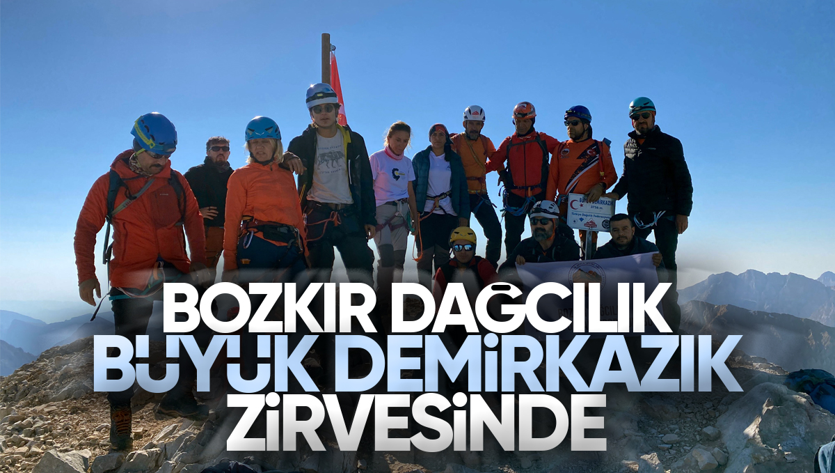 BOZDAK Büyük Demirkazık Zirvesinde Başarıya Ulaştı