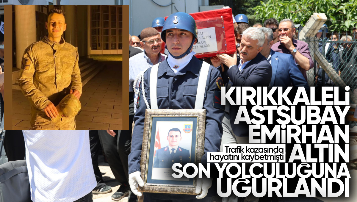 Trafik Kazasında Hayatını Kaybeden Kırıkkale’li Astsubay Emirhan Altın Son Yolculuğuna Uğurlandı
