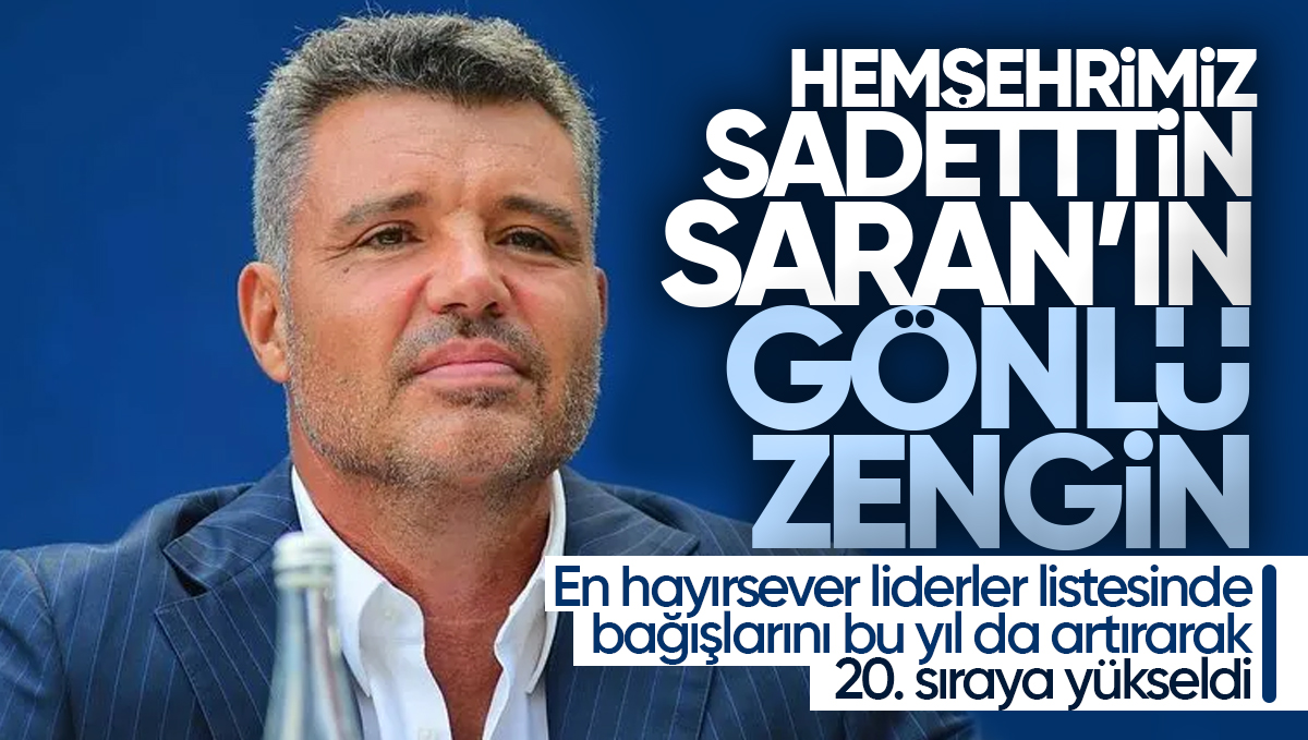Kırıkkale’li Hayırsever İş İnsanı Sadettin Saran ‘Gönlü Zengin 50 İş İnsanı’ Arasında