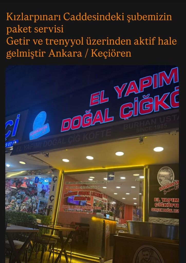 Kırıkkale'den Doğan Burhan Usta'nın El Yapımı Lezzetli Çiğköftesi Artık Ankara'da! 3 cigkofte 2