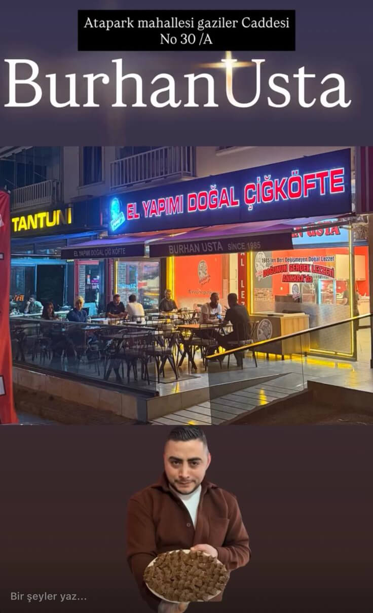 Kırıkkale'den Doğan Burhan Usta'nın El Yapımı Lezzetli Çiğköftesi Artık Ankara'da! 1 cigkofte 3