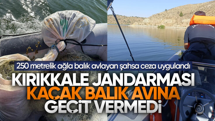 Kırıkkale’de 250 Metre Ağla Kaçak Balık Avına Jandarma Müdahalesi