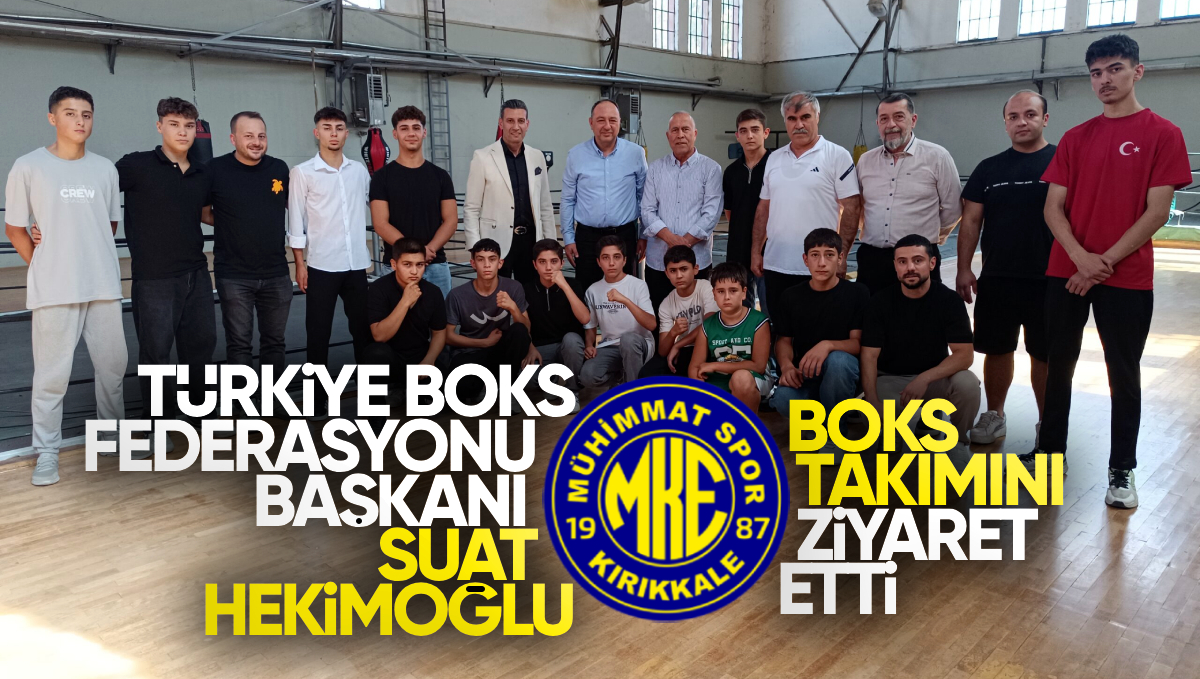 Türkiye Boks Federasyonu Başkanı Suat Hekimoğlu MKE Mühimmatspor Boks Takımını Ziyaret Etti