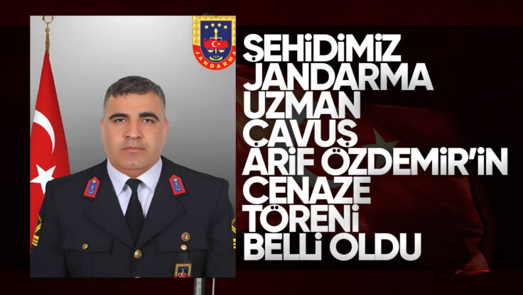 Kırıkkale’li Şehidimiz Jandarma Uzman Çavuş Arif Özdemir’in Cenaze Töreni Belli Oldu