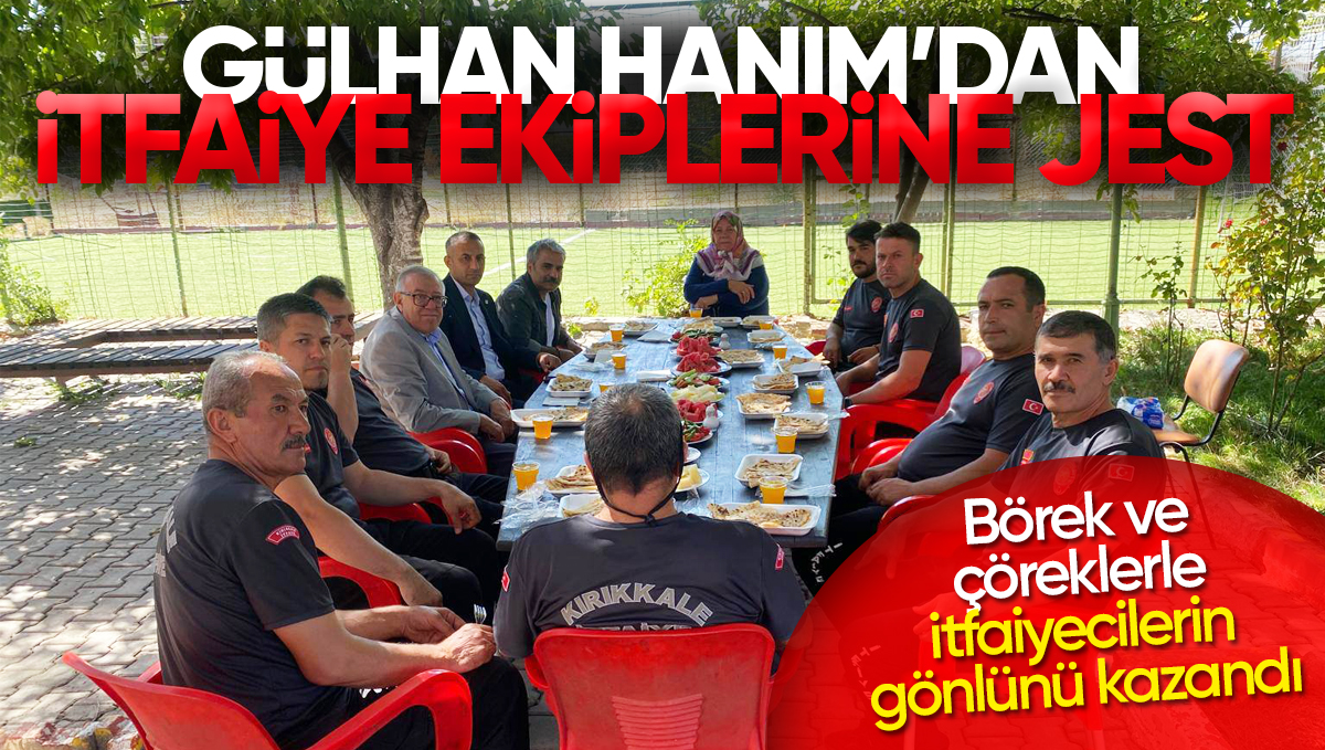 Gülhan Hanım’dan Kırıkkale İtfaiye Ekiplerine Moral İkramı