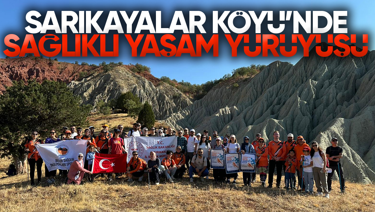 Kırıkkale’de Sarıkayalar Köyüne Sağlıklı Yaşam Yürüyüşü