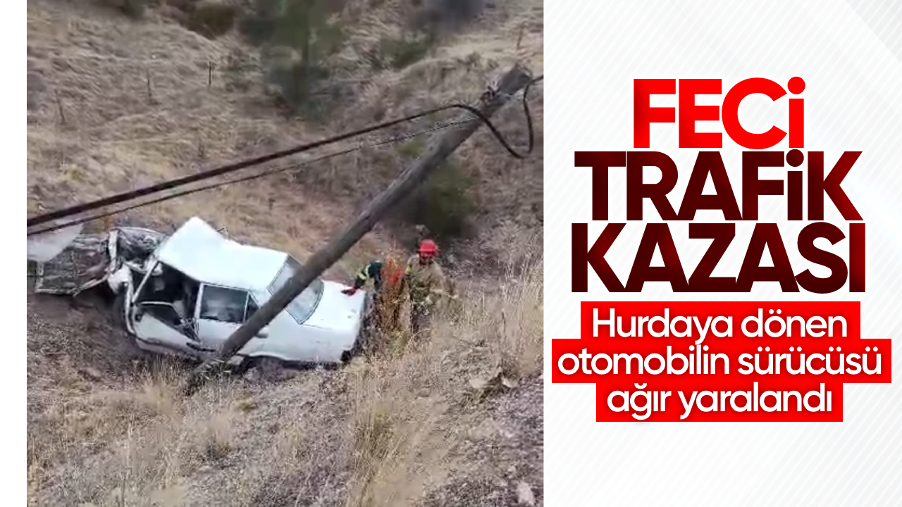 Kırıkkale’de Feci Trafik Kazası: Hurdaya Dönen Otomobilin Sürücüsü Ağır Yaralandı