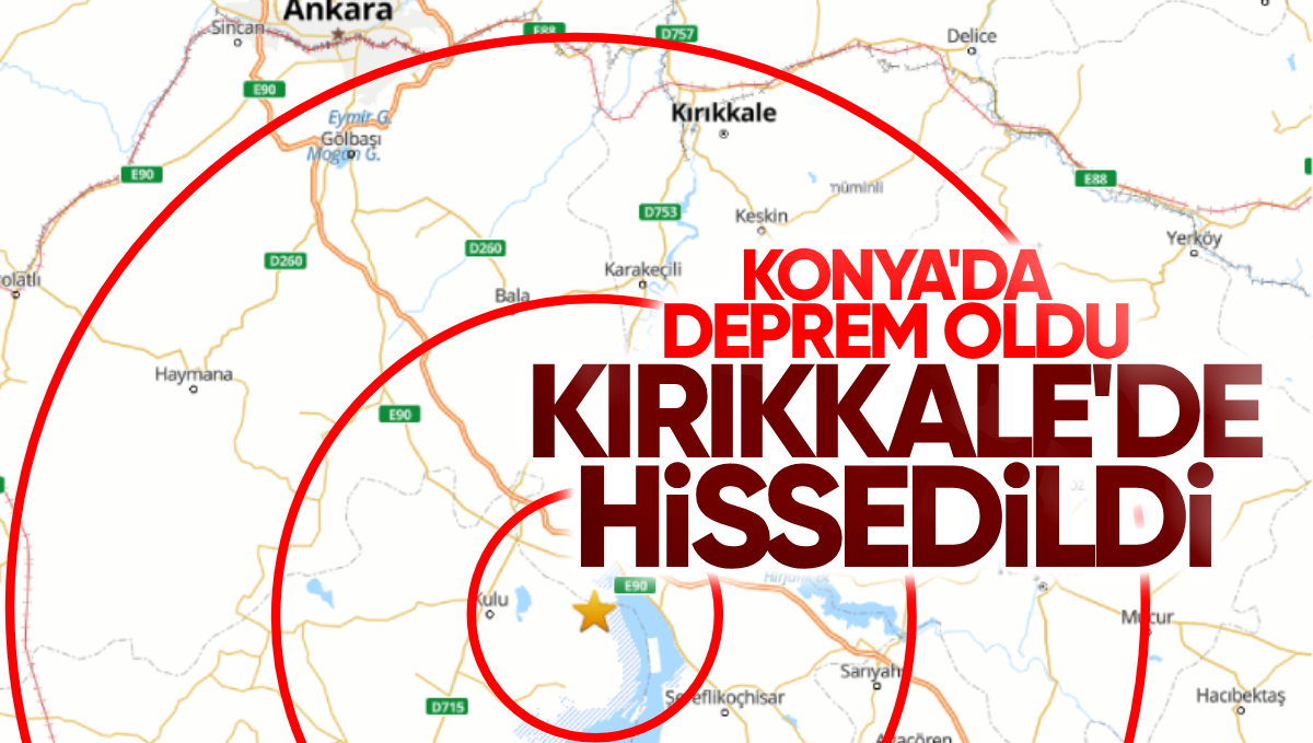 Konya’da Deprem Oldu, Kırıkkale’de Sallandı