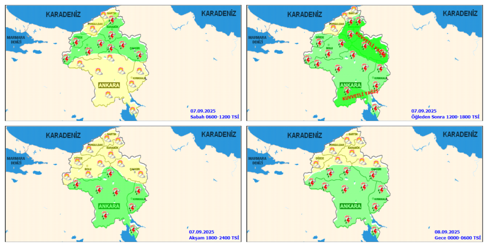 Meteoroloji Kırıkkale Dahil Birçok İl İçin Sağanak Yağış ve Fırtına Uyarısı Yaptı 1 meteoroloji