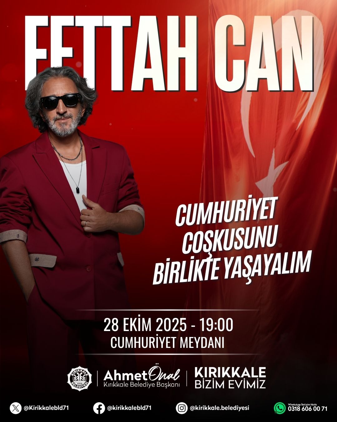 Kırıkkale'de Cumhuriyet Coşkusu Fettah Can Konseriyle Taçlanacak 1 IMG 20251021 WA0003