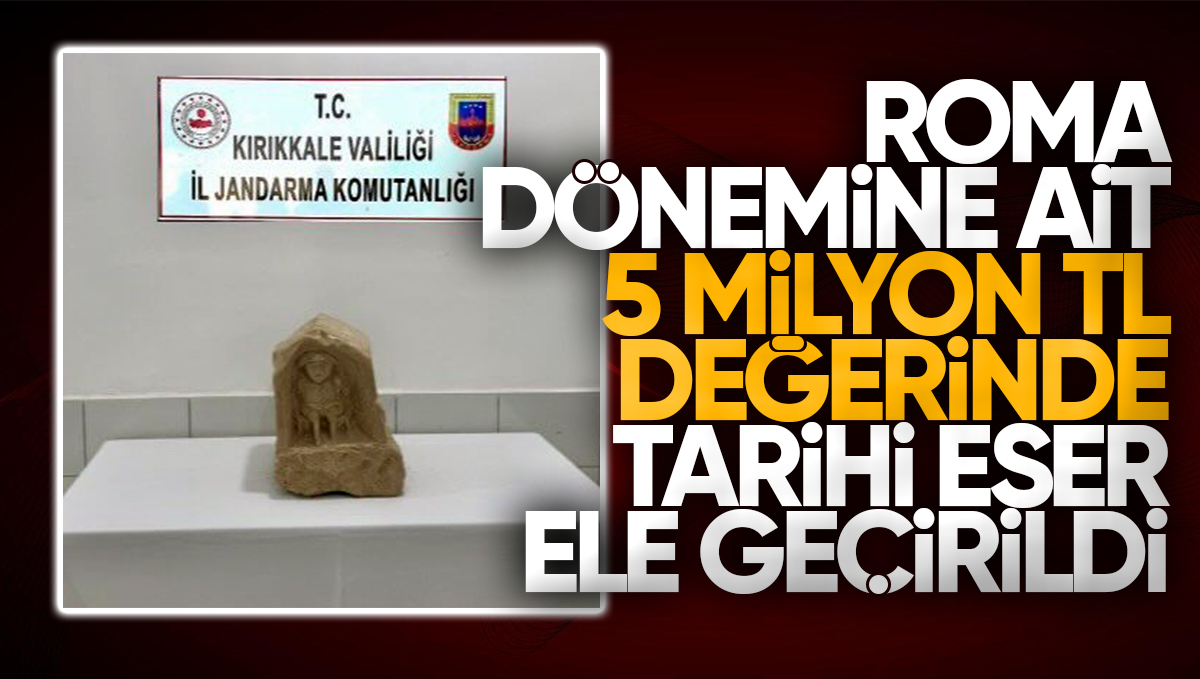 Kırıkkale’de Roma Dönemine Ait 5 Milyon TL Değerinde Tarihi Eser Ele Geçirildi