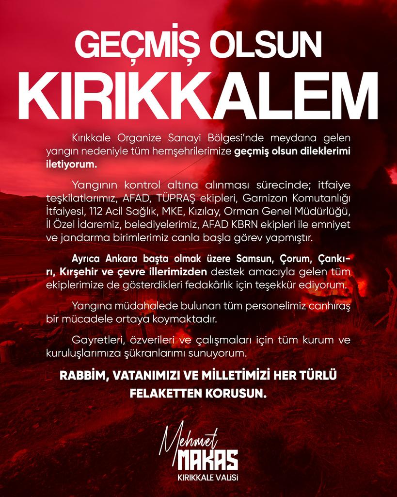 Geçmiş Olsun Kırıkkale! OSB'de İki Ayrı Yangın Meydana Geldi Dumanlar Gökyüzünü Kapladı 4 20251210 163438