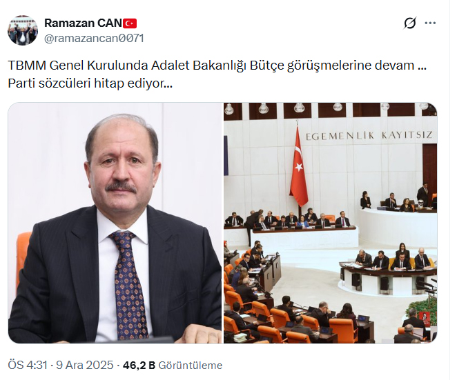 Ramazan Can, TBMM'de Adalet Bakanlığı Bütçe Görüşmelerinde 2 ramazan can tbmm 2