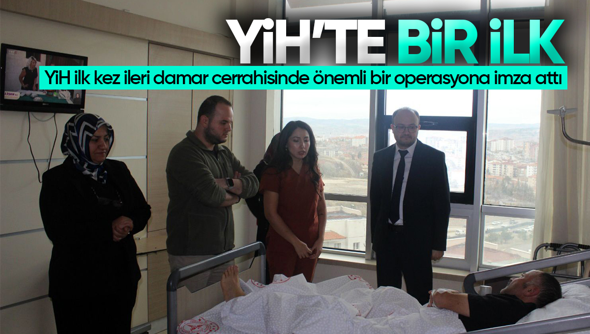 Kırıkkale Yüksek İhtisas Hastanesi’nde İlk Kez İleri Damar Cerrahisinde Önemli Bir Operasyona İmza Attı