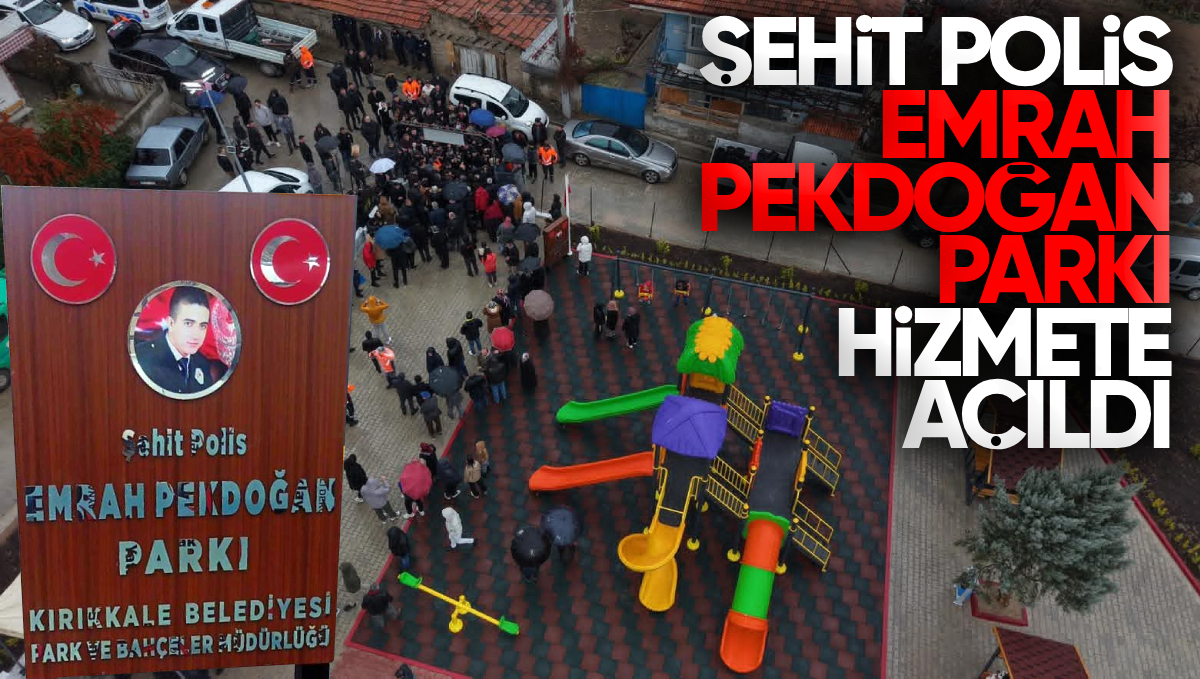 Şehit Polis Emrah Pekdoğan Parkı Sağanak Yağışa Rağmen Hizmete Açıldı