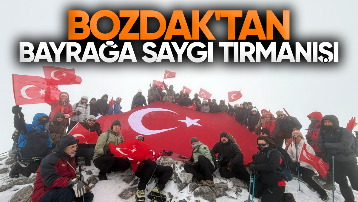 Bozkır Dağcılık Kulübü’nden İdris Dağı’nda ‘Bayrağa Saygı Tırmanışı’