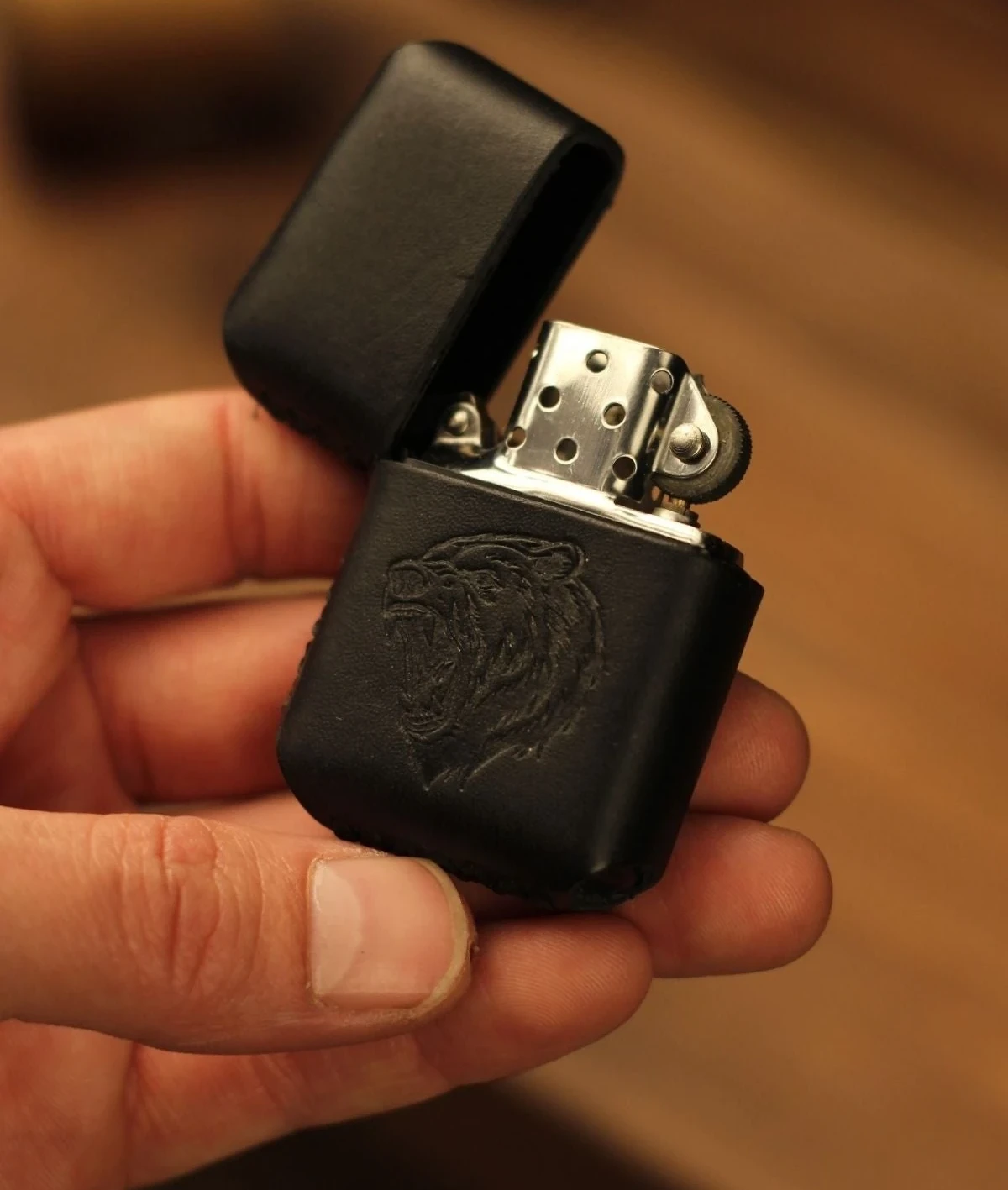 el yapimi deri kilifli cakmak