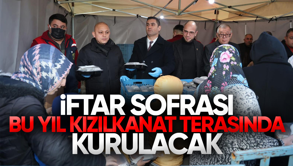 Kırıkkale Belediyesi’nin İftar Sofrası Bu Yıl Kızılkanat Teras Katında